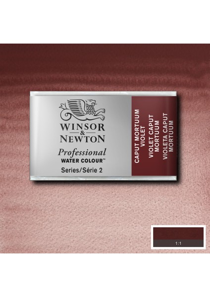 Professional Sulu Boya Tam Tablet Caput Mortuum Violet 125 S.2