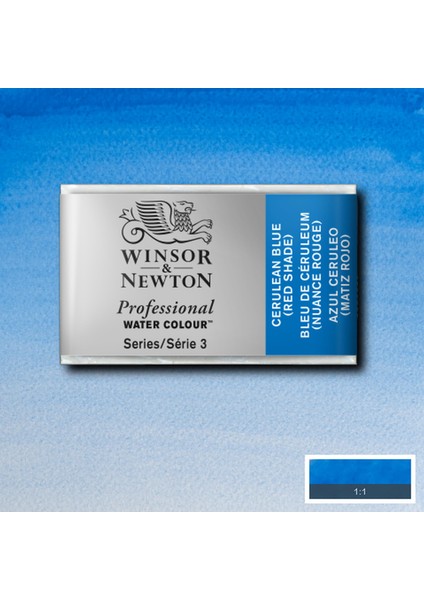 Professional Sulu Boya Tam Tablet Cerulean Blue (Red Shade) 140 S.3