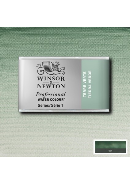 Professional Sulu Boya Tam Tablet Terre Verte 637 S.1