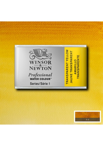 Professional Sulu Boya Tam Tablet Transparent Yellow 653 S.1