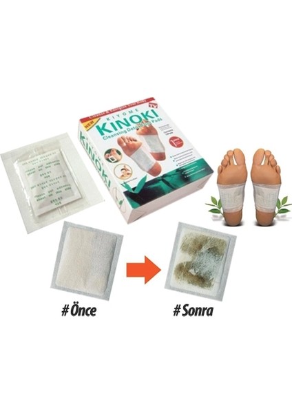 Kinoki Toksin Atıcı Detox Ayak Bandı 10 Adet