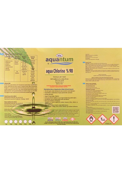 25 Kg Klor Chlor 90 Granül %90 Aktif Klor fiyatları
