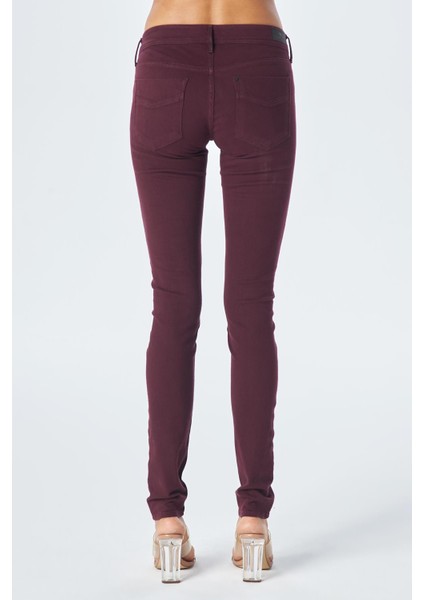 Naomi Bordo Normal Bel Skinny Fit Jean Pantolon C 4521-121