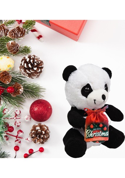 Yeni Yıla Özel "merry Christmas" Keseli Sevimli Panda-40 cm