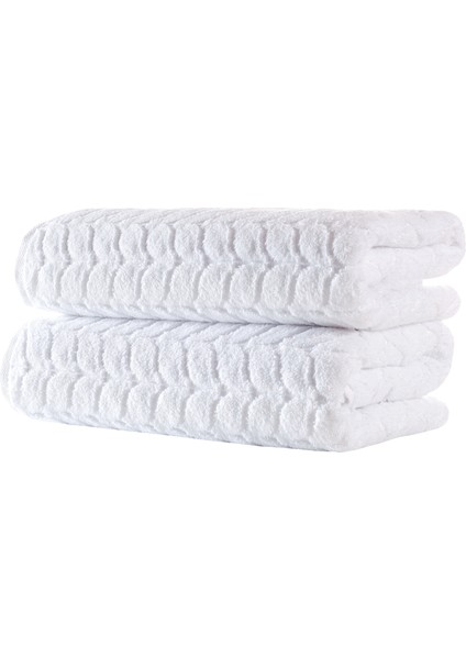 2'li Banyo Havlusu - %100 Pamuk - Italyan Tasarımı - Büyük Ebatlar