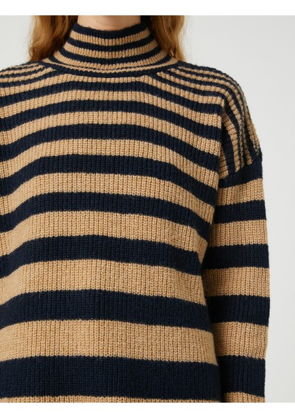 Oversize Balıkçı Yaka Kazak Uzun Kollu indirimleri