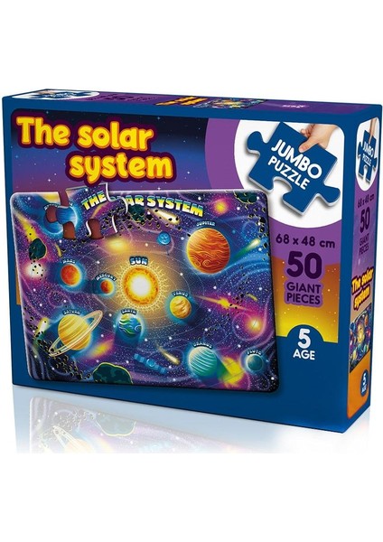 Solar System Gezegenler Çocuk Puzzle & Yapboz - 50 Parça