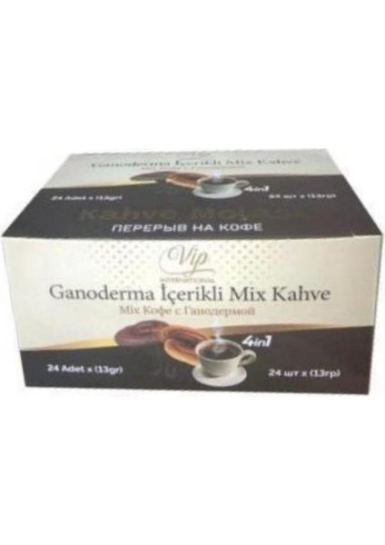 Vip Ganoderma Içerikli Mix Kahve 24 x 13 gr