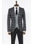 Ekose Ceketli Siyah Slim Fit Takım Elbise 4