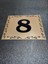 Kapı Numarası 10X12 cm Yapışkanlı No 8 Metalik Altınsarı 1