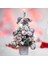 Yeni Yıl Yılbaşı Metal Kutu Çam Ağacı Süsü Topu Sürpriz Hediye Kutusu Noel Baba Kardan Adam Desenli 4
