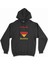 Dusseldorf Almanya Bayraklı Kalpli Siyah Sweatshirt Hoodie 1
