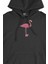 Filamingo Tasarım Siyah Sweatshirt Hoodie 2