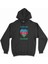 Karabağ Azerbaycan Bayraklı Kalpli Siyah Sweatshirt Hoodie 1