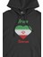 Tahran Iran Bayraklı Kalpli Siyah Sweatshirt Hoodie 2