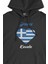 Kavala Yunanistan Bayraklı Kalpli Siyah Sweatshirt Hoodie 2