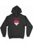 Monako Bayraklı Kalpli Siyah Sweatshirt Hoodie 1