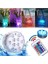 Rgb Submersible LED Light IP68 Remote Control 16 Colors Su Geçirmez Dekor Disk Işık Rgb Kumandalı Renkli LED Işık Yılbaşı Işıkları Noel Işıkları 5