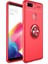 Oppo Ax7 Kılıf Kamera Çıkıntılı Renkli Yüzüklü Standlı Mıknatıslı Kapak (Ravel) 2