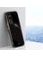 Xiaomi Mi 10T Uyumlu Kılıf Kamera Korumalı Parlak Gold Şerit Kenarlı Yumuşak Silikon Kapak 2