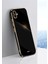 Samsung Galaxy A04 Uyumlu Kılıf Kamera Korumalı Parlak Gold Şerit Kenarlı Yumuşak Silikon Kapak 1