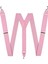 Metal Klipsli Pembe Pantolon Askısı 1