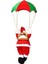 Paraşüt Noel Baba Noel Süslemeleri Açık Paraşüt Noel Baba Bebek Kolye Yeni Yıl Dekor Süsler (Yurt Dışından) 3