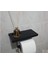 Metal Mat Siyah Telefon Raflı Hediye Kokulu Tuvalet Kağıtlık( Koku Hediyeli) 7