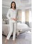 Model 2424 Ekru Lohusa Pijama Sabahlık Takımı 2424 Ekru 1