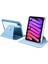 Apple iPad Mini 2021 (6.Nesil) Kalem Bölmeli Nayn 360 Derece Dönebilen Standlı Kılıf Siyah 3