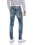 CD293 Dikiş Detaylı Nakışlı Mavi Erkek Jeans 3