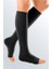 Ccl3 Diz Altı Burnu Açık Siyah Renk Varis Çorabı 1