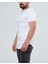 Erkek Pis Yaka Oval Kesim Pamuklu Slimfit Basic T-Shirt 2