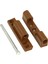 Pvc Pimapen Kapı Pencere Menteşesi Metal 90 mm Açık Kahverengi 3