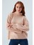 Macumba Pullover Balıkçı Yaka Yumuşak Dokulu Kadın Triko Kazak Açık Pembe 5