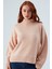 Macumba Pullover Balıkçı Yaka Yumuşak Dokulu Kadın Triko Kazak Açık Pembe 2