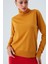 Valerıa Pullover Boğazlı Ince Kadın Triko Kazak Sarı 3