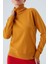 Valerıa Pullover Boğazlı Ince Kadın Triko Kazak Sarı 5