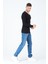 Erkek V Yaka Likralı Basic T-Shirt 3