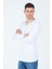 Erkek V Yaka Likralı Basic T-Shirt 1