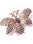Broş Fıgurlu Otantık Desenli Bronz Kristal Taşli 2