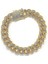 12 Mm. Kalın Taşlı Gold Alloy Bayan Bileklik ER02SR 1