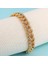 12 Mm. Kalın Taşlı Gold Alloy Bayan Bileklik ER02SR 3