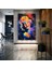 Grafiti Sanatı Marliyn Monroe Fırça Izleri Neon Renkli Portre Kanvas Tablo 1