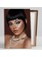 Mavi Tonlarında Makyajlı Inci Kolyeli Vintage Make Up Kuaför Kanvas Tablo 2