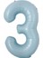 Rakam Folyo Balon Bebek Mavisi Mavi Yaş Balon 76 cm Sayı Balon Uçan Balon Helyum Balon 1