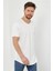 Erkek Kırık Beyaz Pis Yaka Salaş T-SHIRT-TCPS001R56S 1