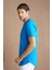 Saks Erkek Oval Kesim Slim Fit Pis Yaka Salaş T-Shirt 4