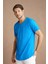 Saks Erkek Oval Kesim Slim Fit Pis Yaka Salaş T-Shirt 1