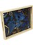Bzm Ebru Desenli Ahşap Tepsi 39,5*30CM 1